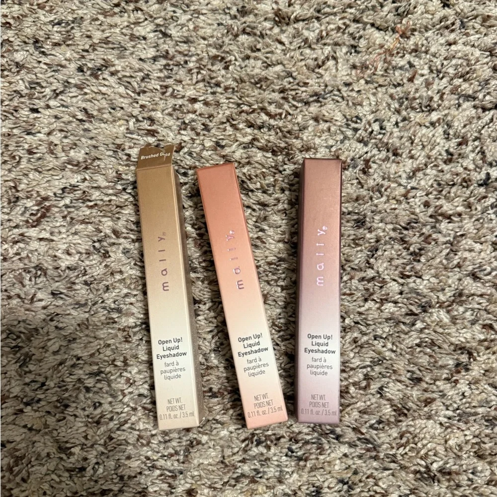 Mally Beauty Liquid Eyeshadow Set - Gold, Pink, Brown